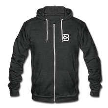 Load image into Gallery viewer, Original Unisex Fleece Zip Hoodie - charcoal gray
