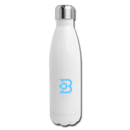 Insulated Stainless Steel Water Bottle - white